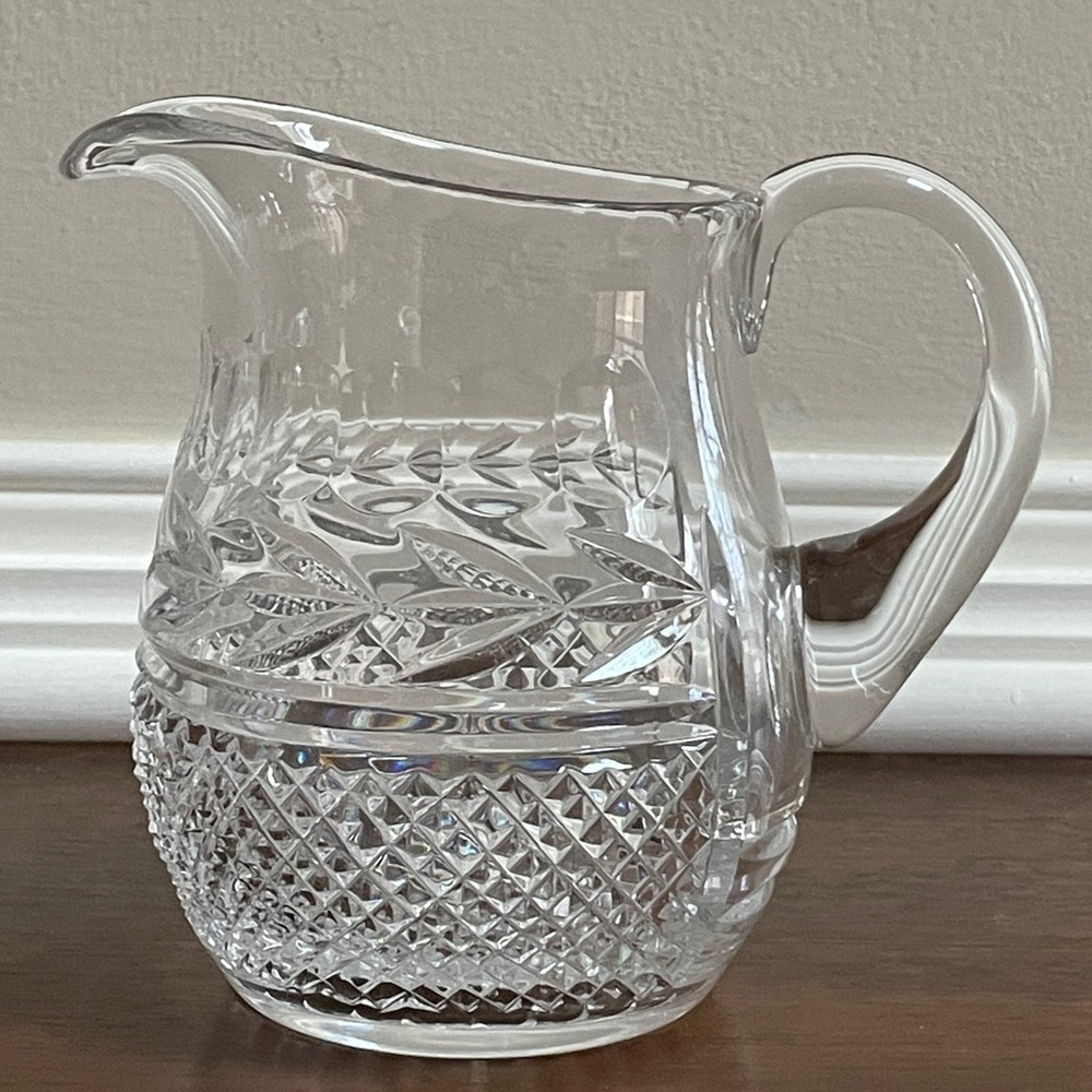 Galway Irish Crystal “Leah” Heavy Cut Crystal Pitcher, 32 ounce 6” Tall